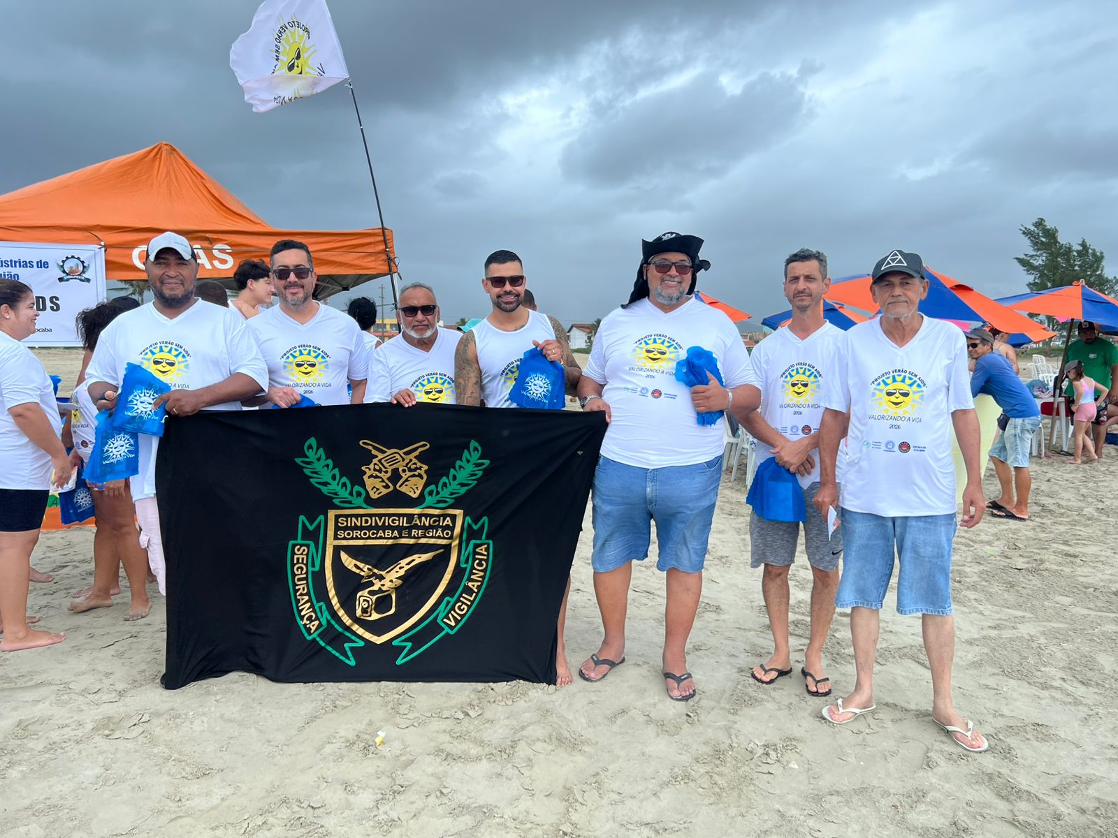 Sindivigilância Sorocaba e Região reforça luta contra a AIDS em ação no litoral paulista