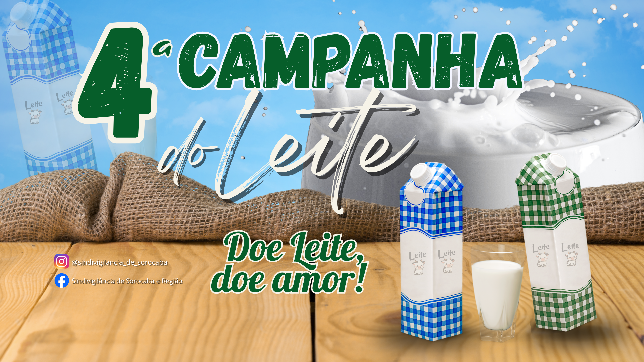 Sindivigilância lança a 4ª Edição da Campanha do Leite “Doe leite, doe amor”