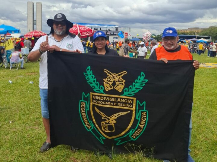 Vigilantes de Sorocaba e Região marcam presença em Brasília em defesa dos direitos trabalhistas