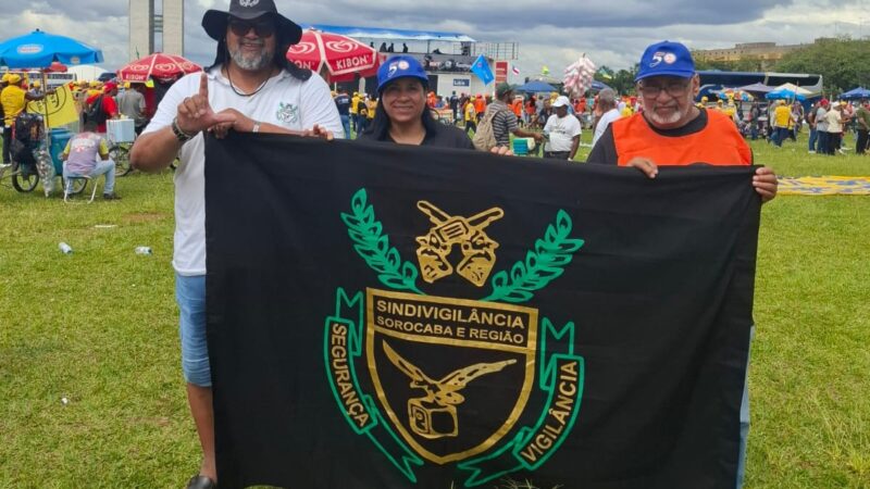 Vigilantes de Sorocaba e Região marcam presença em Brasília em defesa dos direitos trabalhistas