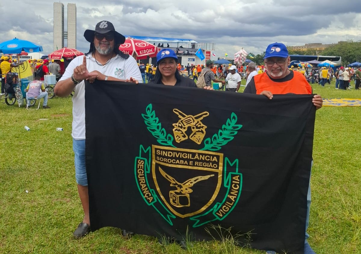 Vigilantes de Sorocaba e Região marcam presença em Brasília em defesa dos direitos trabalhistas